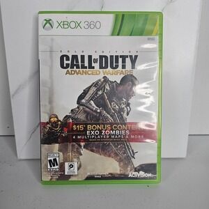Call of Duty Advanced Warfare Gold Edition Xbox 360 COD Exo Zombies DLC Included